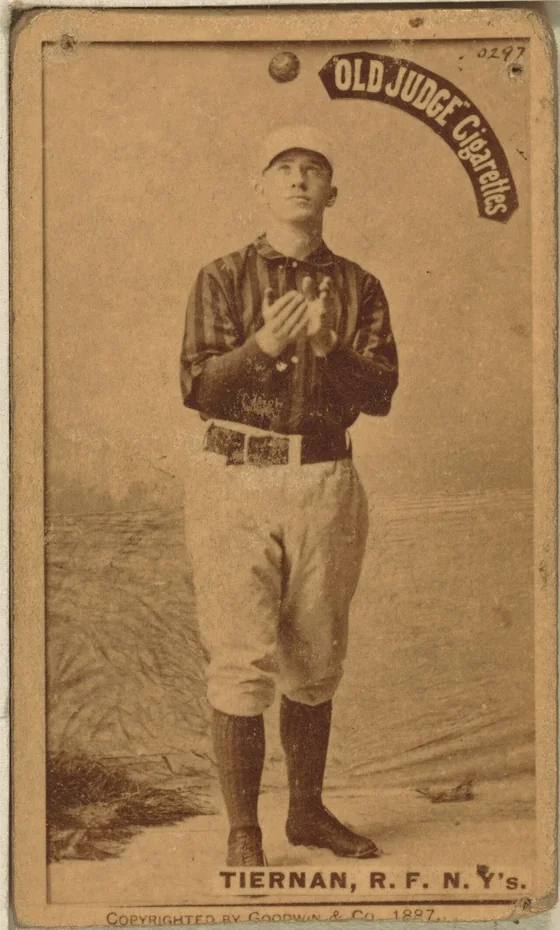 19th-century Mike Tiernan baseball card